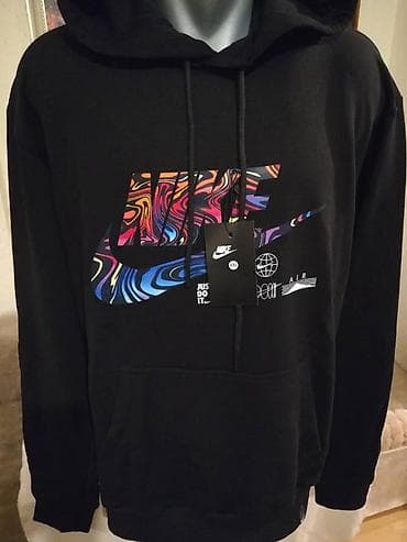 Novi muski markirani duks sa kapuljacom Nike Crni 2XL. Turski. Odlican na lalafo.rs — 5 Novi muski markirani duks sa kapuljacom Nike Crni 2XL. Turski. Odlican — 5