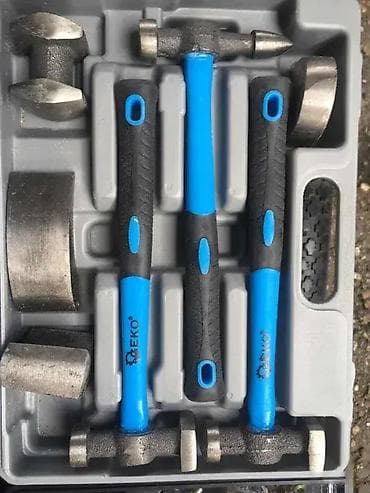 Set čekića za limare – 7 komada Proizvođač: GEKO (Poljska) Broj na lalafo.rs — 6 Set čekića za limare – 7 komada Proizvođač: GEKO (Poljska) Broj — 6