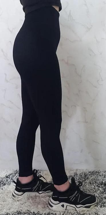 Leggings, Bike shorts: Crne ženske helanke sa visokim strukom - Model: bešavne sportske at lalafo.rs — 4 Leggings, Bike shorts: Crne ženske helanke sa visokim strukom - Model: bešavne sportske — 4