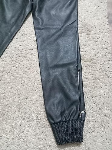 pantalone butiku ali: Crne ženske pantalone od eko kože M veličina-novo - Materijal: mekana na lalafo.rs — 3 pantalone butiku ali: Crne ženske pantalone od eko kože M veličina-novo - Materijal: mekana — 3