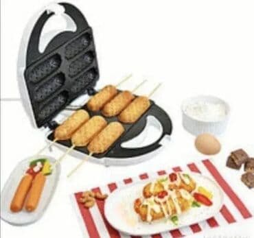 Ostali kuhinjski aparati: Aparat za američki hot dog Karakteristike: Snaga: 900W Set za 6 hot na lalafo.rs Ostali kuhinjski aparati: Aparat za američki hot dog Karakteristike: Snaga: 900W Set za 6 hot