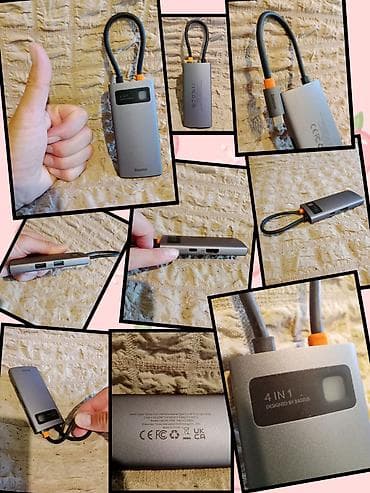 Baseus CAHUB-CW0G 6‑u‑1 USB‑C stoni/hub - Brzo punjenje: podrška za at lalafo.rs — 5 Baseus CAHUB-CW0G 6‑u‑1 USB‑C stoni/hub - Brzo punjenje: podrška za — 5