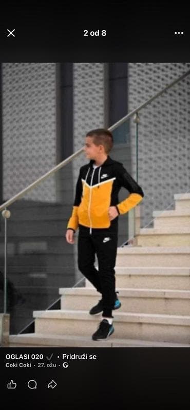 Dečiji sportski komplet – gornji deo sa kapuljačom i donji deo na lalafo.rs — 2 Dečiji sportski komplet – gornji deo sa kapuljačom i donji deo — 2