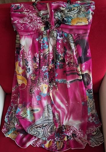 Personal Items: Letnja haljina na bretelu/bez naramenica, sa raskošnim šarenim at lalafo.rs — 2 Personal Items: Letnja haljina na bretelu/bez naramenica, sa raskošnim šarenim — 2