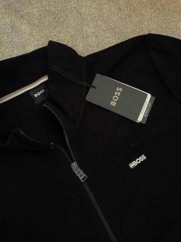 Muški BOSS duks/jakna na rajsferšlus - Boja: crna - Materijal: mekana na lalafo.rs — 2 Muški BOSS duks/jakna na rajsferšlus - Boja: crna - Materijal: mekana — 2