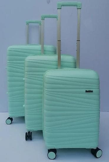 torba fashion bags: Set kofera za putovanje – 3 komada, mint zelena boja - Tvrda školjka at lalafo.rs — 4 torba fashion bags: Set kofera za putovanje – 3 komada, mint zelena boja - Tvrda školjka — 4