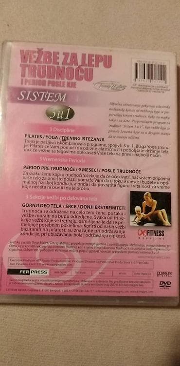 DVD Vezbe za lepu trudnocu 60 min. srpski na lalafo.rs — 3 DVD Vezbe za lepu trudnocu 60 min. srpski — 3