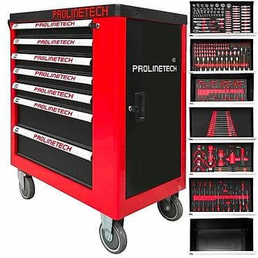 PROLINETECH pokretna radionica – kolica sa alatom - Robustna čelična na lalafo.rs PROLINETECH pokretna radionica – kolica sa alatom - Robustna čelična