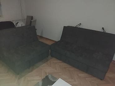 Dve kompaktne klik–klak sofe/ležaja, tamno siva (antracit) at lalafo.rs — 4 Dve kompaktne klik–klak sofe/ležaja, tamno siva (antracit) — 4