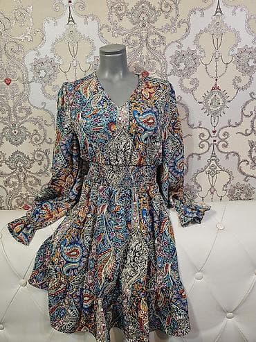 U M i L vel. NOVO!!! Haljina sa paisley printom - Model: midi na lalafo.rs U M i L vel. NOVO!!! Haljina sa paisley printom - Model: midi