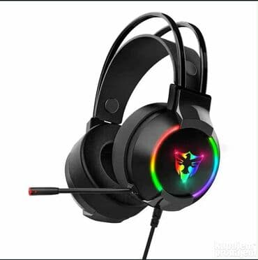 Gejming slušalice sa RGB osvetljenjem i mikrofonom - Velike zatvorene na lalafo.rs Gejming slušalice sa RGB osvetljenjem i mikrofonom - Velike zatvorene