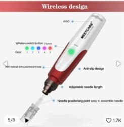 Facial Care Appliances: Derma pen aparat,5nivoa rada,uz aparat se dobija 5iglica-ketridza,USB at lalafo.rs — 2 Facial Care Appliances: Derma pen aparat,5nivoa rada,uz aparat se dobija 5iglica-ketridza,USB — 2