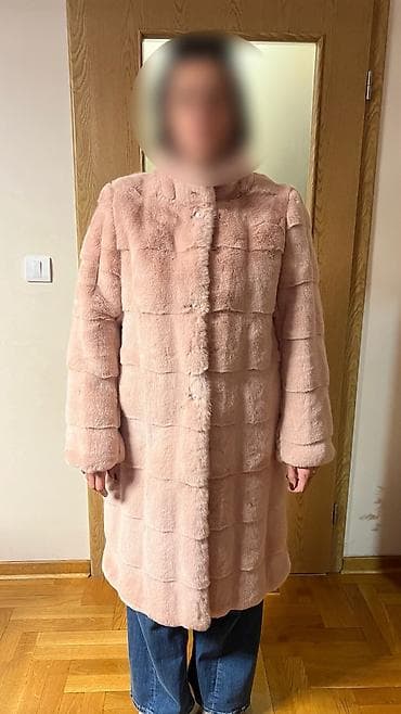 Women's Clothing: Dugačak ženski kaput u nežnoj roze boji, izrađen od 100% poliestera at lalafo.rs — 4 Women's Clothing: Dugačak ženski kaput u nežnoj roze boji, izrađen od 100% poliestera — 4