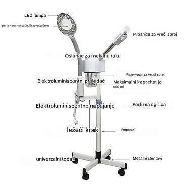 Other: 2-u-1 parni aparat za lice sa lupom Profesionalni stojeći uređaj za at lalafo.rs — 5 Other: 2-u-1 parni aparat za lice sa lupom Profesionalni stojeći uređaj za — 5