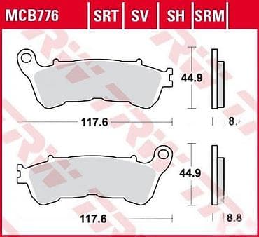 Transport: TRW kočione pločice za motocikle – šifra MCB776 - Tip: disk pločice at lalafo.rs — 2 Transport: TRW kočione pločice za motocikle – šifra MCB776 - Tip: disk pločice — 2