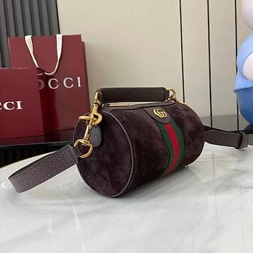 Gucci torba – mini barrel/duffle model od tamno braon brušene kože na lalafo.rs — 7 Gucci torba – mini barrel/duffle model od tamno braon brušene kože — 7