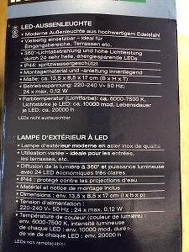 Garden Lighting: LIVARNO LUX LED spoljašnja zidna lampa - Moderna spoljašnja rasveta at lalafo.rs — 9 Garden Lighting: LIVARNO LUX LED spoljašnja zidna lampa - Moderna spoljašnja rasveta — 9