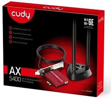 dve suknje po: Cudy AX5400 Wi‑Fi 6E + Bluetooth 5.2 PCIe adapter za desktop računare at lalafo.rs — 5 dve suknje po: Cudy AX5400 Wi‑Fi 6E + Bluetooth 5.2 PCIe adapter za desktop računare — 5