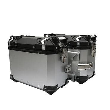 Travel suitcases and bags: Aluminijumske bočne kofere za motocikl – set levo + desno - Robusne at lalafo.rs — 1 Travel suitcases and bags: Aluminijumske bočne kofere za motocikl – set levo + desno - Robusne — 1
