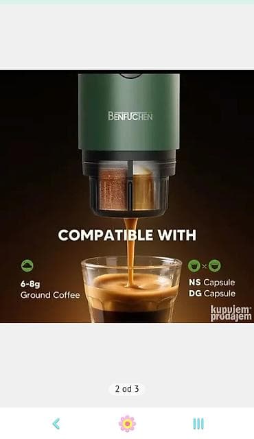 Expreso aparat za kafu prenosivi 6.500 din Opis oglasa na lalafo.rs — 2 Expreso aparat za kafu prenosivi 6.500 din Opis oglasa — 2