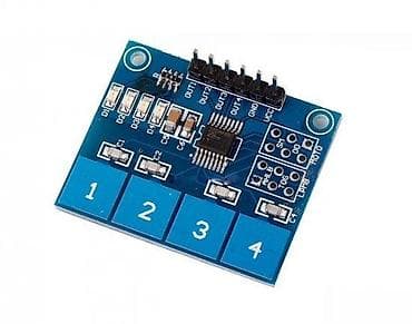 TTP224 kapacitivna tastatura na dodir – 4 kanala Opis: - Modul sa 4 at lalafo.rs — 1 TTP224 kapacitivna tastatura na dodir – 4 kanala Opis: - Modul sa 4 — 1