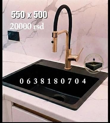 Kuhinjski sudoper sa baterijom – dimenzije 550 x 500 mm. - Ugradni at lalafo.rs Kuhinjski sudoper sa baterijom – dimenzije 550 x 500 mm. - Ugradni