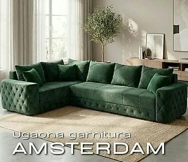 Sectional sofas: Ugaona garnitura AMSTERDAM - Moderan L‑oblik, dizajnirana za at lalafo.rs — 2 Sectional sofas: Ugaona garnitura AMSTERDAM - Moderan L‑oblik, dizajnirana za — 2