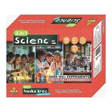 Creative & Educational Toys: STEM komplet „Science 3 u 1 – Nauka kroz laboratoriju” - Edukativni at lalafo.rs — 1 Creative & Educational Toys: STEM komplet „Science 3 u 1 – Nauka kroz laboratoriju” - Edukativni — 1