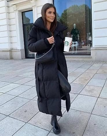 Duga ženska zimska jakna – puffer/duvetin model sa kaišem - Dužina na lalafo.rs — 1 Duga ženska zimska jakna – puffer/duvetin model sa kaišem - Dužina — 1