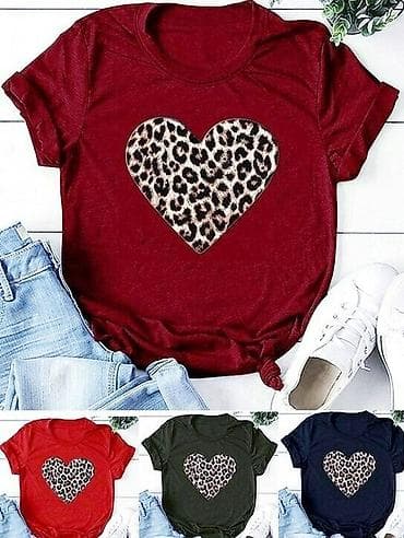 Majica sa elastinom vezuje se u cvor sa strane na srce leopard print na lalafo.rs — 1 Majica sa elastinom vezuje se u cvor sa strane na srce leopard print — 1