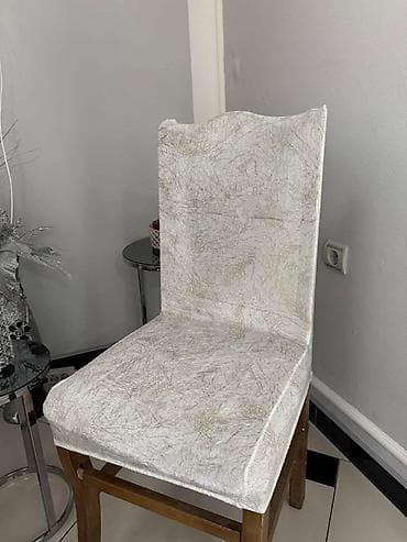 👑Prekrivači za stolice od plišanog materijala🌺 ✅Cena 6 komada 1700 na lalafo.rs — 3 👑Prekrivači za stolice od plišanog materijala🌺 ✅Cena 6 komada 1700 — 3