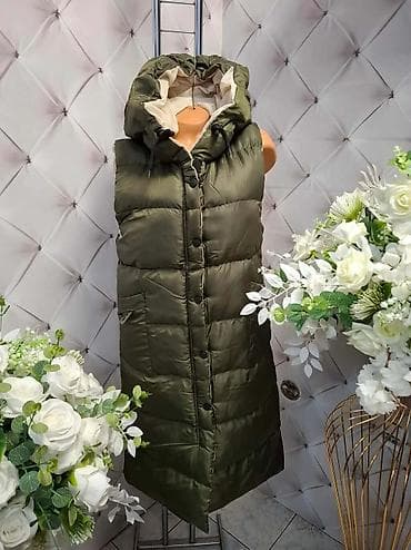 Dugi zimski ženski prsluk sa kapuljačom - Model: dugačak, prošiven na lalafo.rs — 5 Dugi zimski ženski prsluk sa kapuljačom - Model: dugačak, prošiven — 5