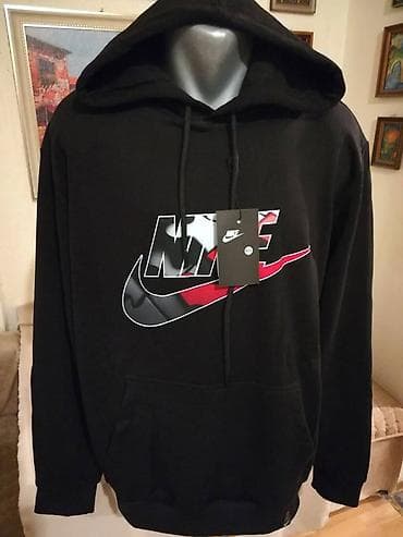 Novi muski markirani duks sa kapuljacom Nike Crni 2XL. Turski. Odlican na lalafo.rs — 1 Novi muski markirani duks sa kapuljacom Nike Crni 2XL. Turski. Odlican — 1