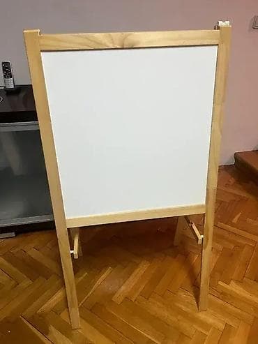 Slikarsko postolje za decu - IKEA; Crna strana za pisanje kredom; Bela na lalafo.rs — 1 Slikarsko postolje za decu - IKEA; Crna strana za pisanje kredom; Bela — 1
