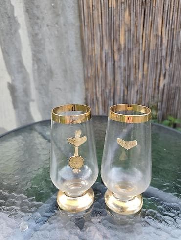 🥂 Ex-YU retro čaše sa pozlatom - Fabrika stakla Zaječar (Ručni rad) 🥂 na lalafo.rs 🥂 Ex-YU retro čaše sa pozlatom - Fabrika stakla Zaječar (Ručni rad) 🥂