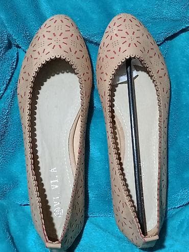 Ženske baletanke/bež ravne cipele - Boja: bež sa perforiranim uzorkom na lalafo.rs — 1 Ženske baletanke/bež ravne cipele - Boja: bež sa perforiranim uzorkom — 1