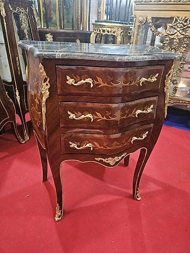 Antique Dressers: Komoda u stilu Luj XV sa mermernom pločom - Materijal: masivno drvo at lalafo.rs — 6 Antique Dressers: Komoda u stilu Luj XV sa mermernom pločom - Materijal: masivno drvo — 6