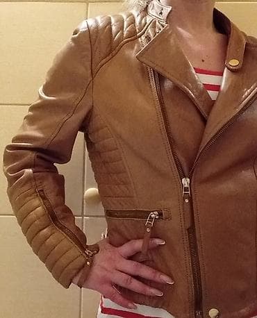 Ženska kožna jakna Massimo Dutti – boja konjak/karamel. Detalji: - na lalafo.rs — 1 Ženska kožna jakna Massimo Dutti – boja konjak/karamel. Detalji: - — 1