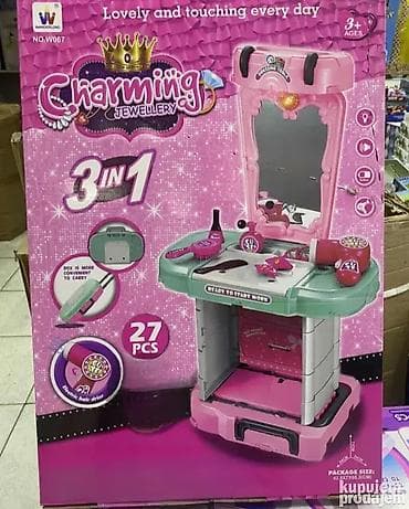 Sto za ulepšavanje - Veliki set za male princeze 👑💄 Veliki i na lalafo.rs — 1 Sto za ulepšavanje - Veliki set za male princeze 👑💄 Veliki i — 1