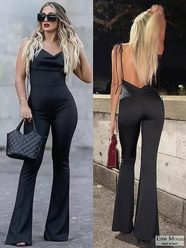 💫Ženski elegantni kombinezon - Model: uski kroj sa zvonastim na lalafo.rs — 4 💫Ženski elegantni kombinezon - Model: uski kroj sa zvonastim — 4