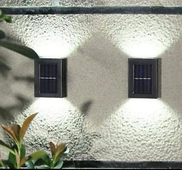 Solarne lampe za zid set 2kom Cena 1790 din Svaka LED lampa sadrži na lalafo.rs — 2 Solarne lampe za zid set 2kom Cena 1790 din Svaka LED lampa sadrži — 2