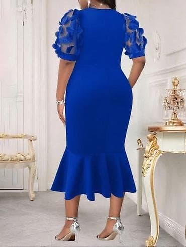 🌟Elegantna midi haljina sa efekt rukavima ✅Vise boja Cena 3700 din Vel na lalafo.rs — 7 🌟Elegantna midi haljina sa efekt rukavima ✅Vise boja Cena 3700 din Vel — 7