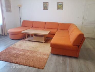 Velika ugaona garnitura na razvlačenje – narandžasta dimenzije at lalafo.rs — 1 Velika ugaona garnitura na razvlačenje – narandžasta dimenzije — 1