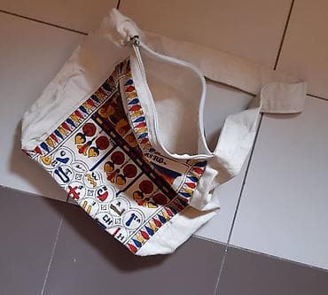 Platnena torba sa egipatskim motivima - Materijal: prirodno platno na lalafo.rs — 3 Platnena torba sa egipatskim motivima - Materijal: prirodno platno — 3