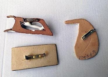 Tri VINTAGE glazirana keramička BROŠA Germany. Tri prelepa vintage na lalafo.rs — 4 Tri VINTAGE glazirana keramička BROŠA Germany. Tri prelepa vintage — 4