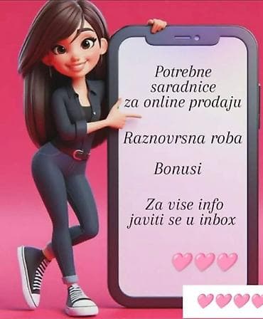 Potrebne saradnice za online prodaju. - Rad sa raznovrsnom robom - na lalafo.rs Potrebne saradnice za online prodaju. - Rad sa raznovrsnom robom -