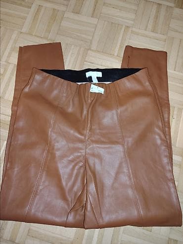 H&M ženske pantalone/helanke od eko-kože - Model: uske, sa na lalafo.rs — 2 H&M ženske pantalone/helanke od eko-kože - Model: uske, sa — 2