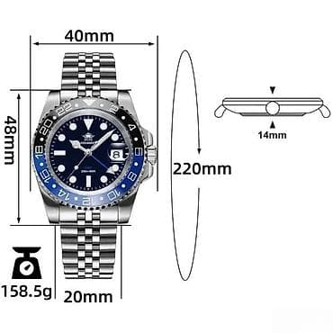 ADDIESDIVE AD2050 -40mm- Batman -Rolex GMT-Master II Hom Potpuno nov na lalafo.rs — 8 ADDIESDIVE AD2050 -40mm- Batman -Rolex GMT-Master II Hom Potpuno nov — 8