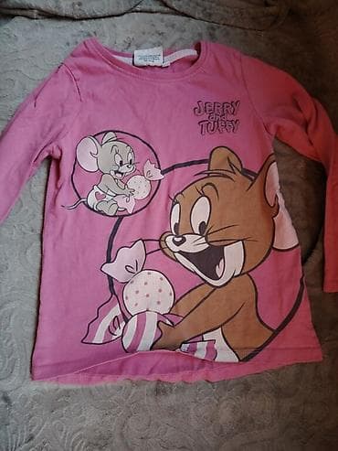 Dečija majica dugih rukava – „Jerry and Tuffy” - Boja: roze - Motiv na lalafo.rs — 1 Dečija majica dugih rukava – „Jerry and Tuffy” - Boja: roze - Motiv — 1