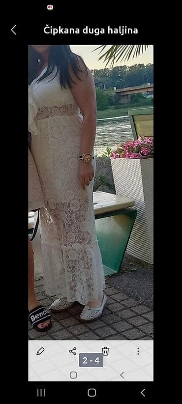 Plava midi haljina sa čipkastim detaljima, idealna za letnje dane. Ima na lalafo.rs — 10 Plava midi haljina sa čipkastim detaljima, idealna za letnje dane. Ima — 10